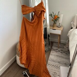Franco Rust Orange Dress